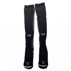 PAR MEDIAS COMPRESION DOBLE CAPA EN PIE T-POWER NEGRO/GRIS (52ME140O) - comprar online