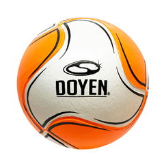 UNID.PELOTA FUTSAL DOYEN N4 PVC 8 GAJOS BLANCO/NARANJA (05BF040U)