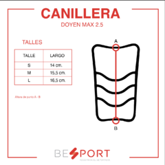 PAR CANILLERAS DOYEN MAX 2.5 NEGRO (05C00710) - BE SPORT