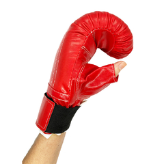 Imagen de PAR GUANTIN SINTETICO C/ VELCRO BEAT BOSS ROJO (53A01740)