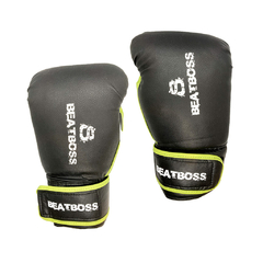 PAR GUANTES BOX HYBRID C/VELCRO NEGRO/VERDE (53A0130W)