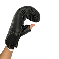 Imagen de PAR GUANTIN SINTETICO C/VELCRO BEAT BOSS NEGRO (53A01710)