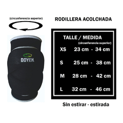 PAR RODILLERA ACOLCHADA NEGRO (06P00110) en internet