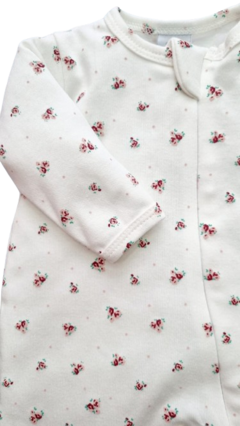 MACACÃO LONGO COM ZÍPER FLORAL POÁ - comprar online