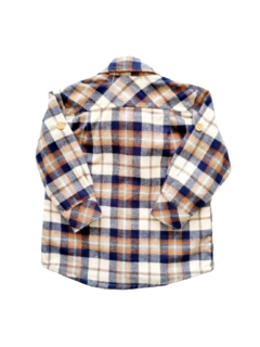 CAMISA XADREZ BEGE E AZUL na internet
