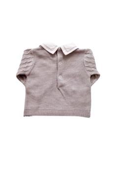CONJUNTO TRICOT BLUSA MINI TRANÇAS CINZA na internet