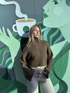 Sweater polera corto verde en internet