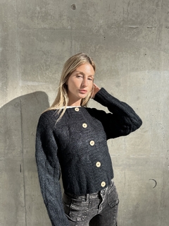 Sweater cuello ancho black en internet