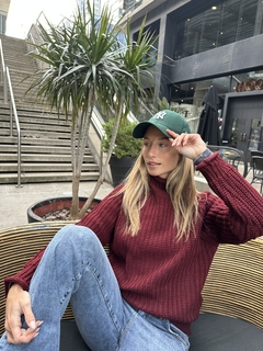 Sweater polera lana bordo en internet