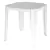 MESA PLAST. 70X70 QUAD. BCA