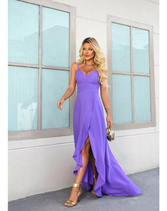 Vestido Crepe Longo MOTTIVE - Loja Pele Crua
