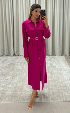 Vestido Chemise Crepe PURY
