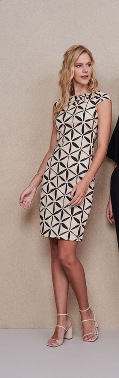 Vestido Estampa Azulejado ILICITO