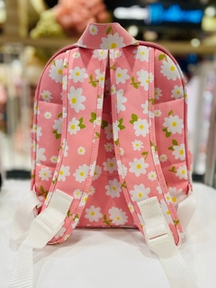 MOCHILA MÉDIA FLORAL ROSA na internet