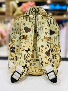 Mochila Média Love My Dog CACHORRO na internet