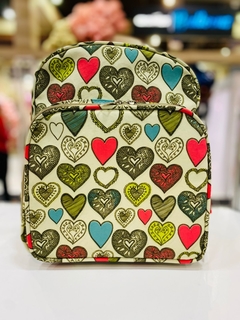 MOCHILA MÉDIA CORAÇÃO BOHO