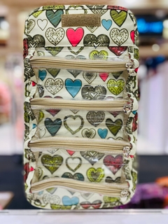 NECESSAIRE ROCAMBOLE CORAÇÃO BOHO