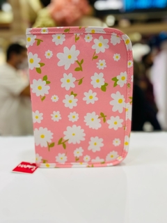 FICHÁRIO A5 FLORAL ROSA na internet