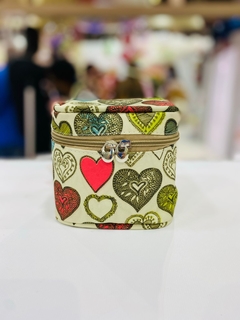 NECESSAIRE BOX CORAÇÃO BOHO