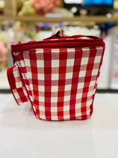 CESTA PIC NIC XADREZ VERMELHO na internet