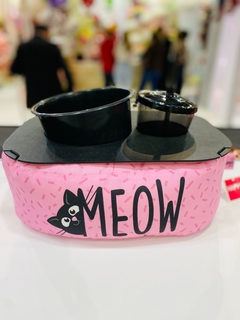 Almofada bandeja Pipoca Gato Meow
