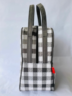 Porta Garrafa para Pic Nic Xadrez Preto e Branco na internet