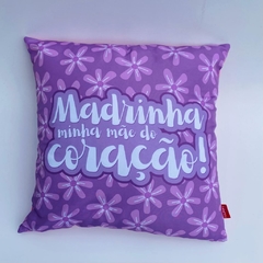 Capa de Almofada Madrinha Floral