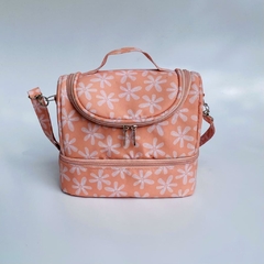 Lancheira Térmica Dupla Floral Salmão - comprar online