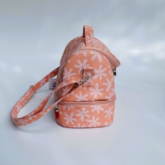 Lancheira Térmica Dupla Floral Salmão na internet