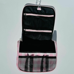 NECESSAIRE VIAGEM XADREZ ROSA - Happy Bee