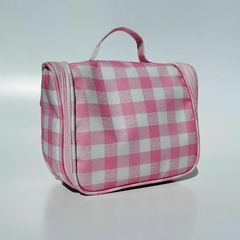 NECESSAIRE VIAGEM XADREZ ROSA na internet