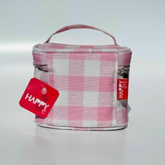 NECESSAIRE BOX XADREZ ROSA na internet