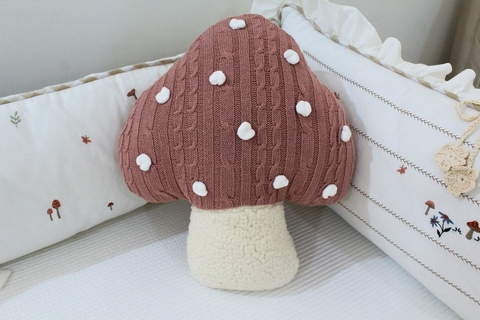 Almofada tricot Cogumelo