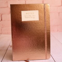 Libreta Metalic (con detalles en la tapa)