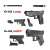 PISTOLA CYMA GLOCK 43 LONG P698+ - comprar online