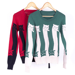 Sweater Pulover Longcat Gatitos - Talle S/M