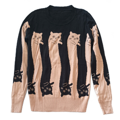 Sweater Pulover Longcat Gatitos - Talle S/M - tienda online