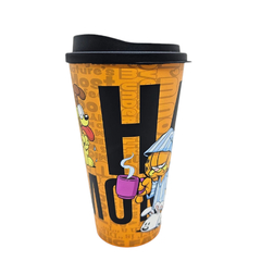 Vaso con Tapa Garfield Oficial