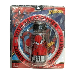 Plato + Botella Spiderman Original Marvel