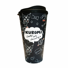 Vaso con Tapa Kuromi Oficial Sanrio