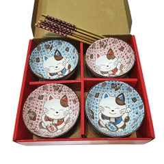 Set Bowls Neko Estilo Japones en internet