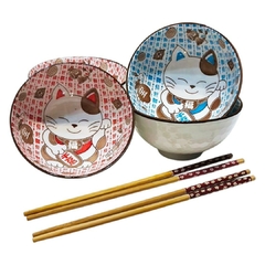 Set Bowls Neko Estilo Japones - comprar online