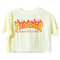 Remera corta Thrasher - Talle L/XL/XXL