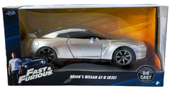 Auto Fast & Furious Brian's Nissan GT-R (R35) Gris - tienda online