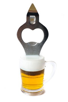 Destapador forma cerveza con Iman en internet