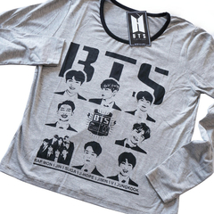 Remera BTS Manga Larga Importada