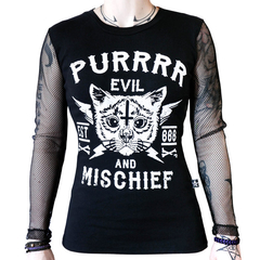 Remera Purrr Evil manga red Talle S