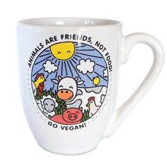 Taza Conica Vegan Animals are Friends