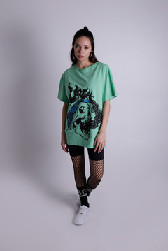 Remera Oversize Skull Head - comprar online