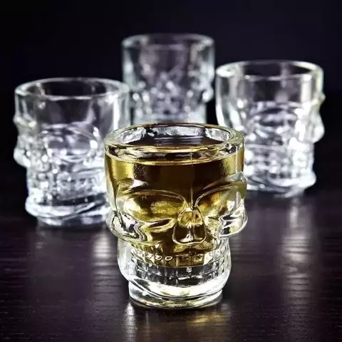 Vaso Shot Vidrio Calavera - comprar online